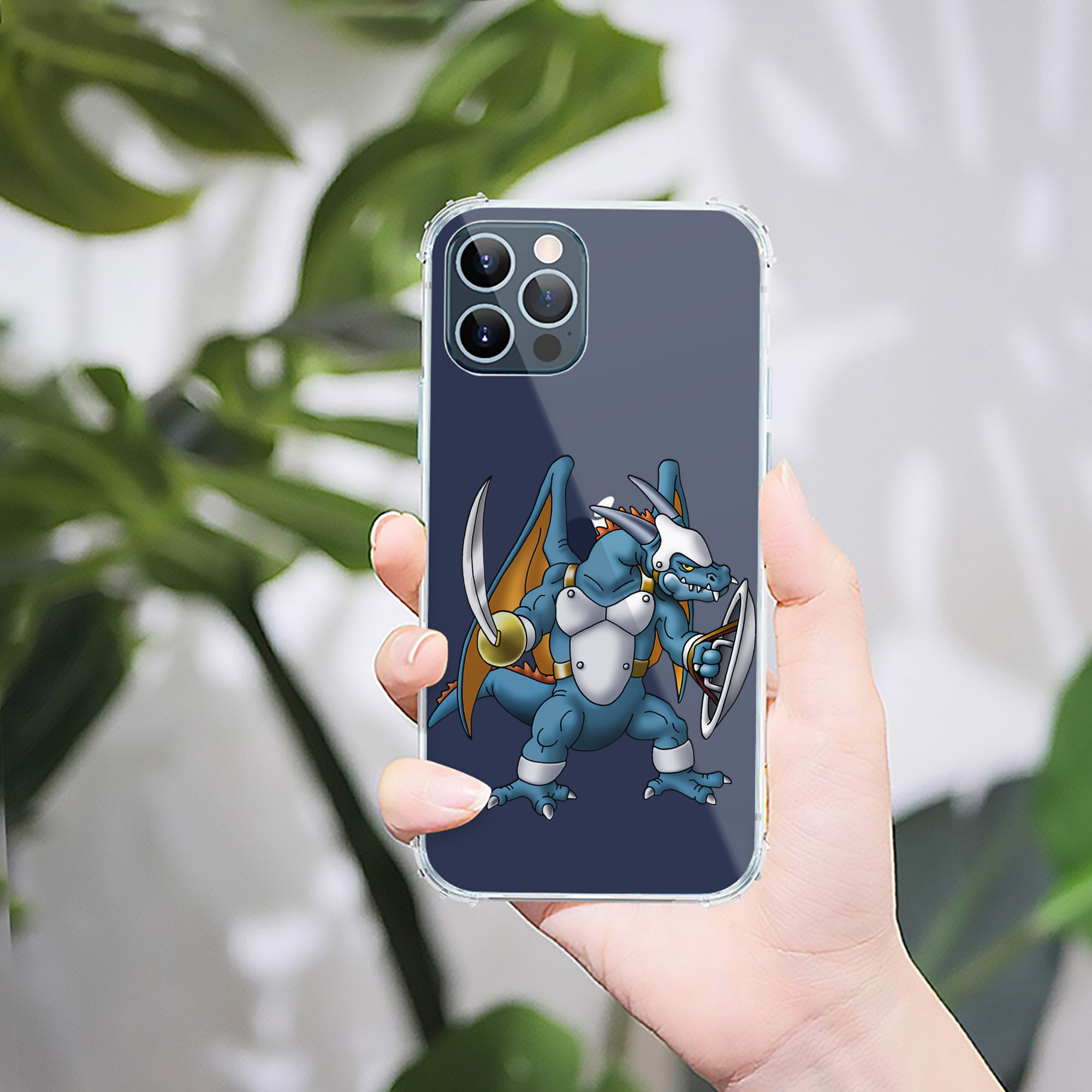 （画像用） ドラゴンクエスト Doragon Kuesuto Dragon Quest 【iPhone 12シリーズ対応】透明スマホケース（クリアソフトケース）
